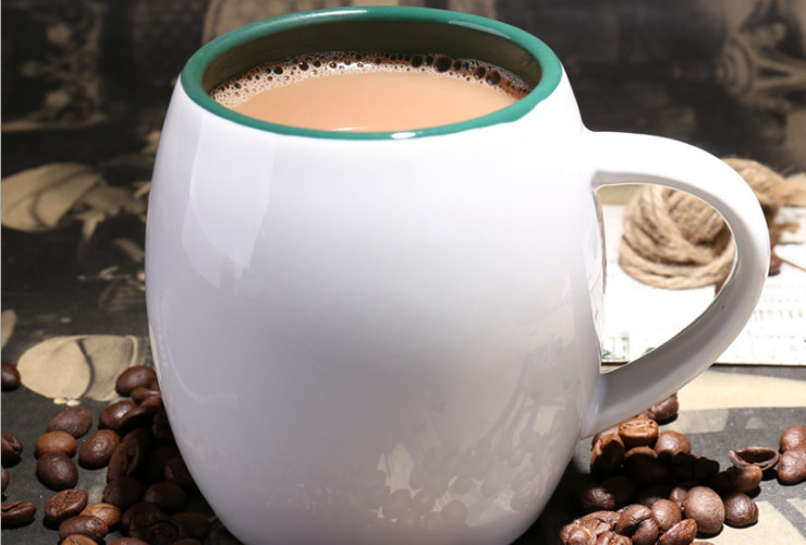 陶瓷骨瓷马克杯 欧式咖啡厅色釉陶瓷马克杯咖啡杯茶杯水杯创意酒桶杯logo定制