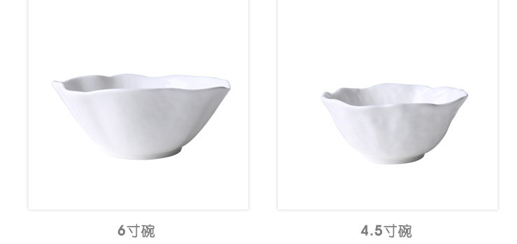 陶瓷餐具套裝 散批主題餐廳高檔純白骨瓷餐具 環保藝術陶瓷碗盤筷勺子散件