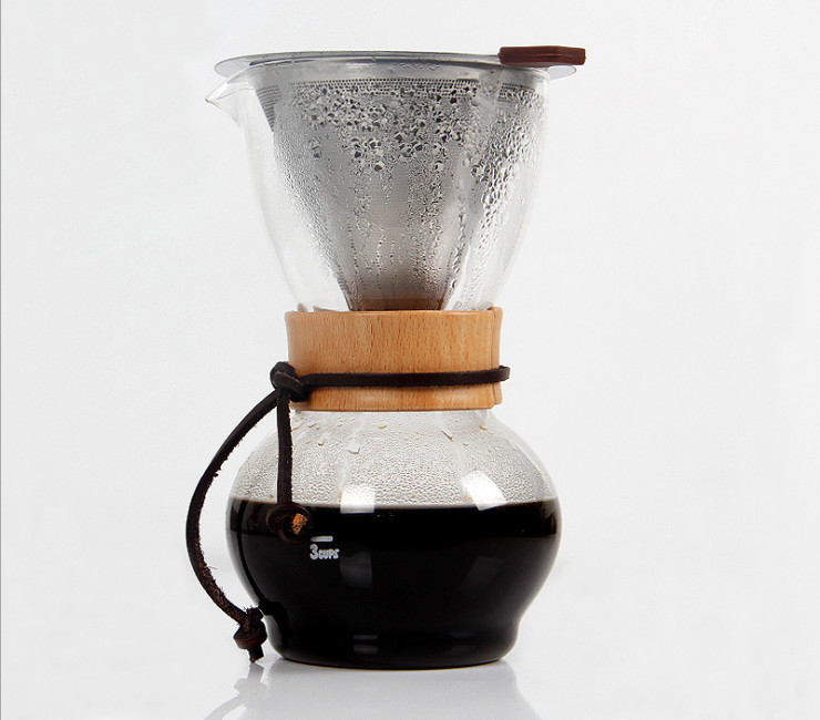 咖啡過濾網 不銹鋼手沖咖啡滴漏式壺免濾紙 不銹鋼錐形過濾杯
