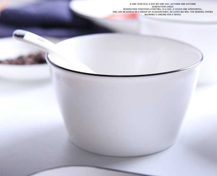 創意陶瓷餐具 酒店碗盤碟套裝家用早餐盤沙拉碗 禮品餐具 (16件套)