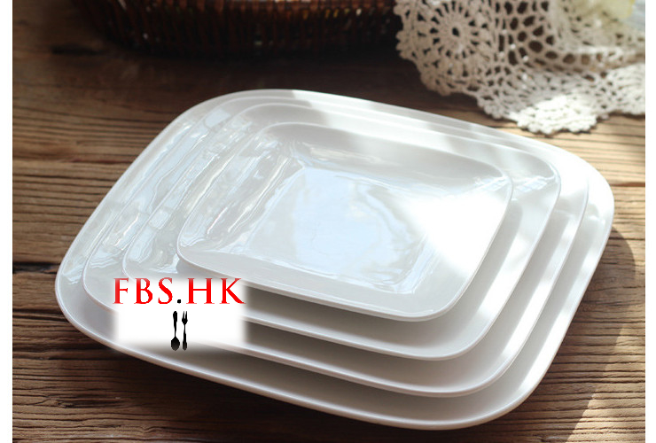 創意中西餐盤 四方形平盤牛排盤早餐點心盤 簡約白色陶瓷餐具
