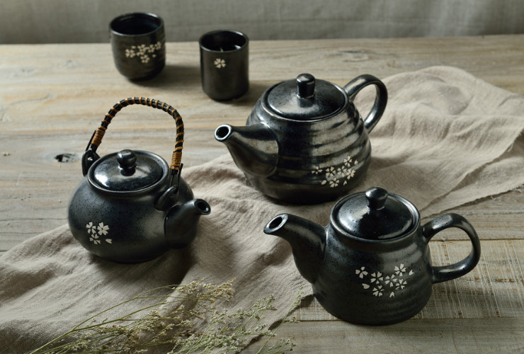 创意日式茶杯水杯陶瓷手绘杯功夫茶陶瓷杯料理樱花杯子