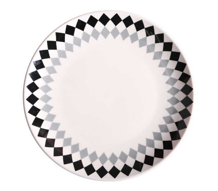 創意牛排西餐盤 簡約家用菜盤子8寸圓盤 - 關閉視窗 >> 可點按圖像