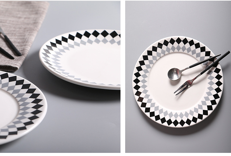 創意西餐盤陶瓷盤子家用水果盤菜碟子
