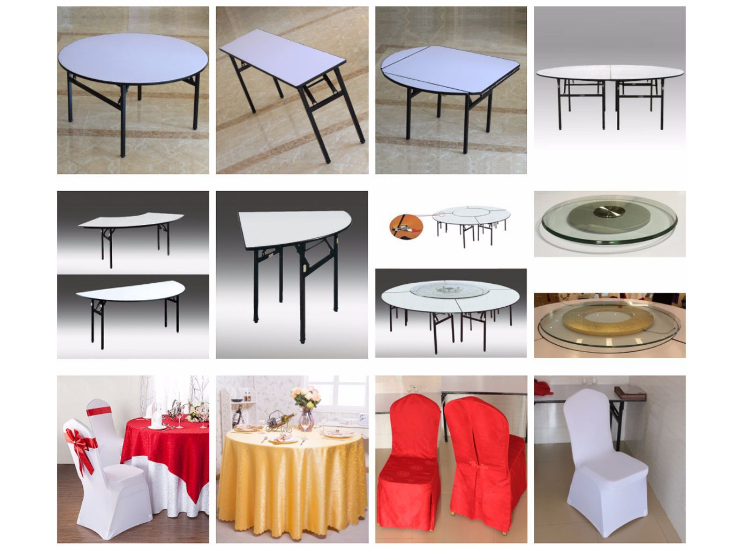 (Custom-Made) Hotel Quality Hotel Tables And Chairs Banquet Chairs Conference Chairs Training Chairs Aluminum Chairs Aluminum Chairs (Delivery & Installation Fee To Be Quoted Separately)