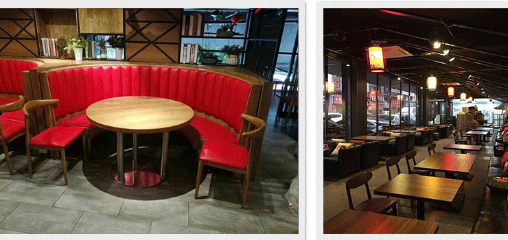 訂製酒吧KTV西餐廳咖啡廳卡座沙發火鍋店甜品店奶茶店餐桌椅組合 (運費及安裝費另報)