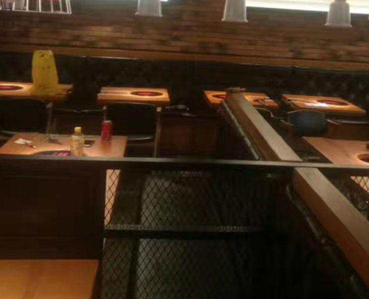 (订制) 茶餐厅冰室沙发桌椅餐馆快餐饭店双人卡座台凳桌椅组合 (运费及安装费另报)