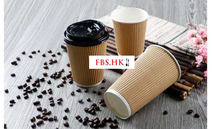 (Ready Vertical Corrugated Paper Cup In Stock) (Box) Disposable Double Thickened Vertical Corrugated Paper Cup Anti-scalding Heat Insulation Coffee Milk Tea Hot Drink Cup 8oz 12oz 16oz