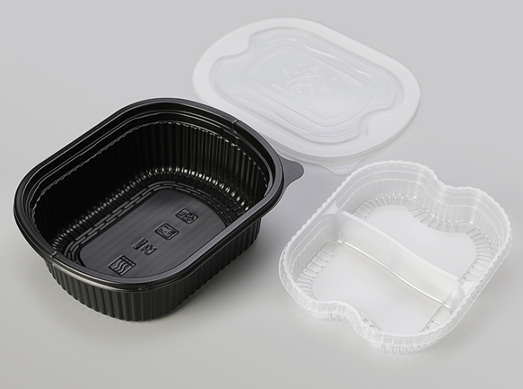 (箱/200套) 一次性飯盒 雙層pp塑料帶蓋外賣打包快餐盒 (包運送上門)