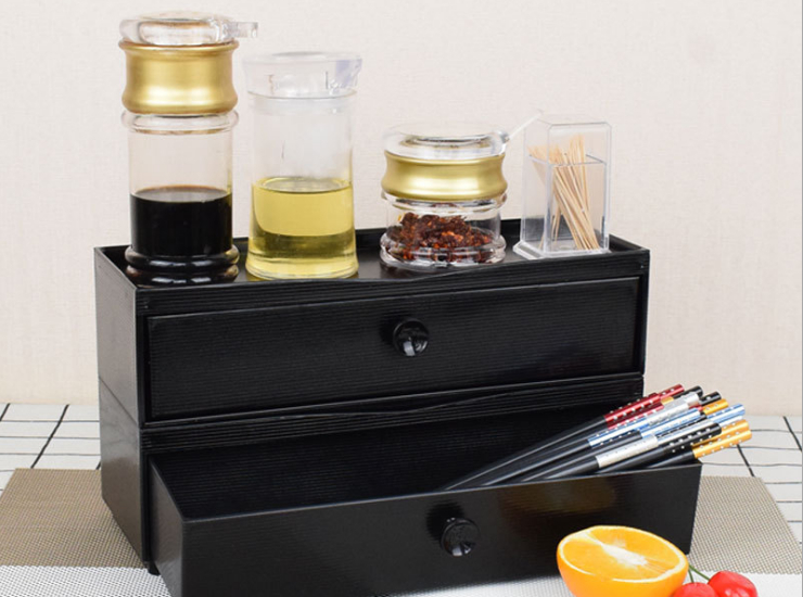 抽屜式筷子盒勺子盒 可瀝水可疊加防霉 多功能廚房收納盒