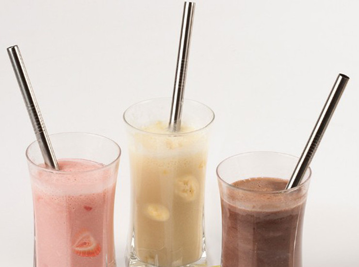 Drinking Pearl Milk Tea Special Large Stainless Steel Straw 12Mm Thick Diameter Can Be Used To Stir Fruit Juice Drinks