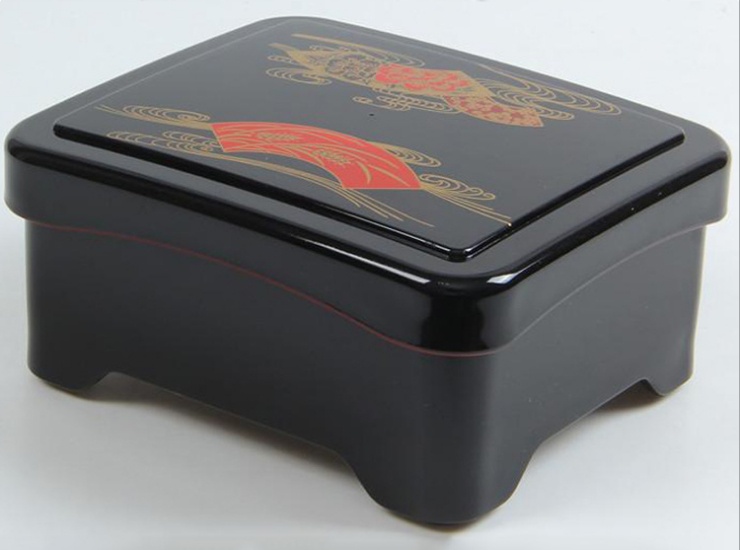 鳗鱼盒寿司盒单格日韩式快餐饭盒印花盖点心盒便当盒