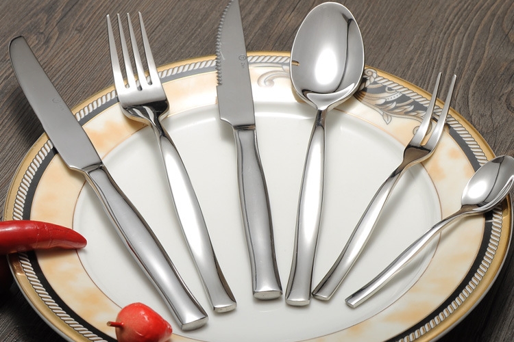German ZEN High Class Stainless Steel Western Meal Tableware Western Meal Knite Fork Spoon Steak Knife