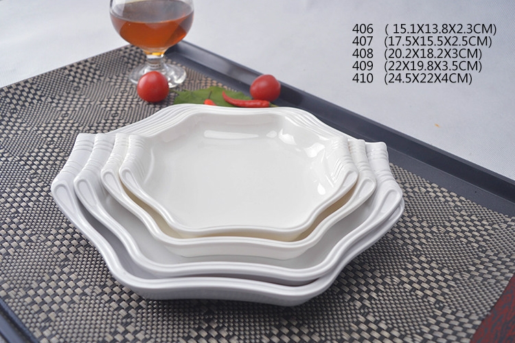塑料湯盆 白色菜盤
