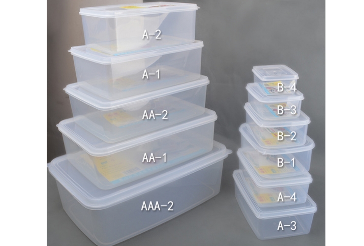PP食品級保鮮盒 長方形 透明冰箱食物收納盒子密封