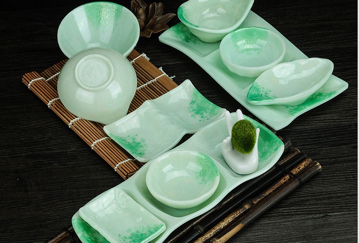 Melamine Jade-series Creative Japan Korea Bowl Sauce Disc