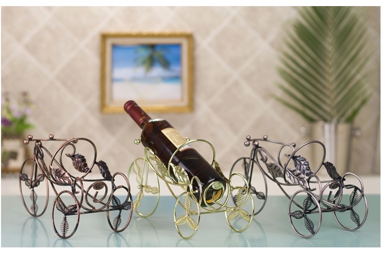 (整箱) 鐵藝復古三輪車歐式紅酒架 創意擺設 葡萄酒櫃擺設