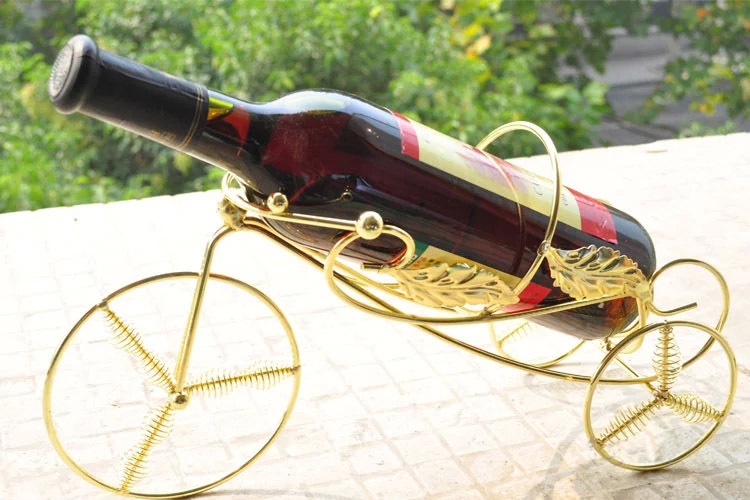 (Whole Box) Iron Retro Tricycle European-style Red Wine Holder Creative Decoration Wine Cabinet Decorations