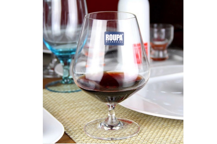(Whole Box) ROUPA Big-size Wine Glass Lead-free Crystal Brandy Glass