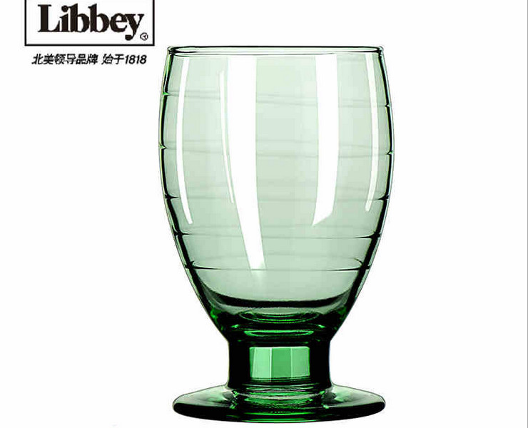 美國Libbey利比 彩杯 水杯 玻璃杯 雪糕杯 318ml