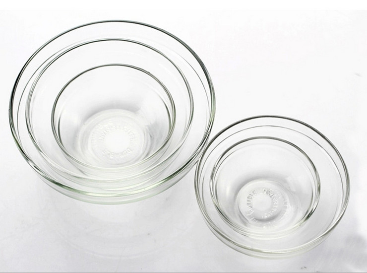 帶蓋耐熱玻璃碗 保鮮碗 飯盒 五件套 微波爐 冰箱適用