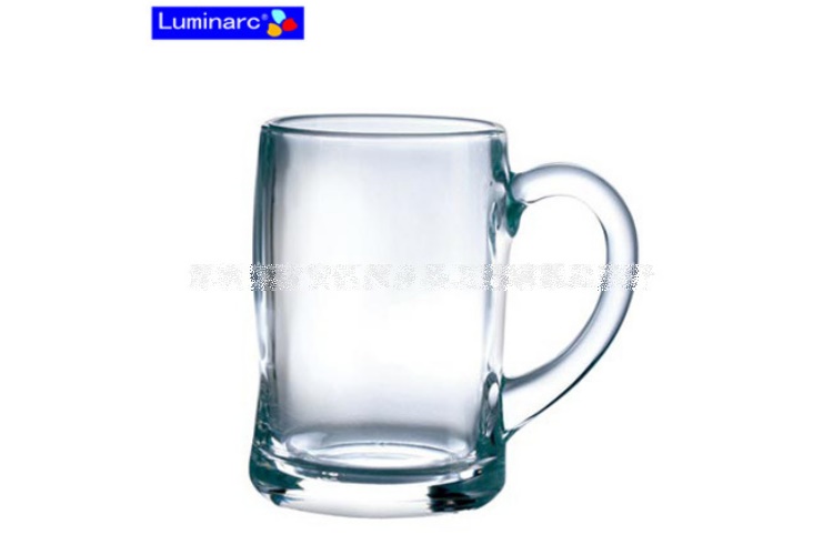 (Whole Box) France Luminarc Beer Jar Handle Glasses Glass Water Glasses