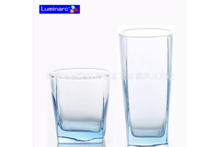 (Whole Box) France Luminarc Ice-blueStraight Body Glasses