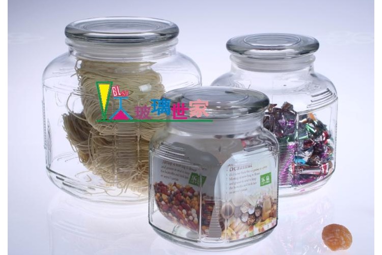 Moistureproof Sealed Pot Glass Vase Storage Can Tea Can Dried Fruit Snacks Storage Can