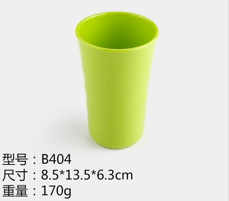 高档A5密胺仿瓷彩色螺纹杯 茶水杯 450ML