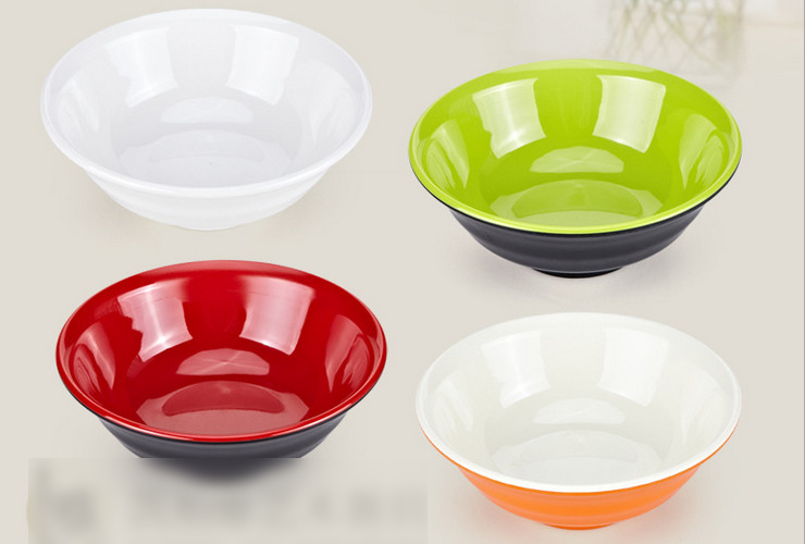 High-class A5 Melamine Ceramic-like Colorful Duo-color Lanzhou Ramen Bowl Noodle Soup Bowl