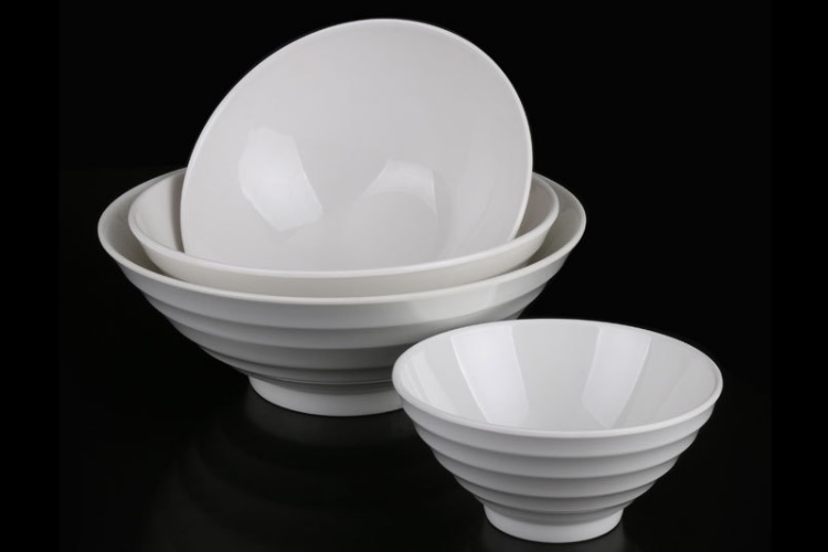 Melamine Scientific Porcelain Melamine Tableware Spiral-pattern Bowl