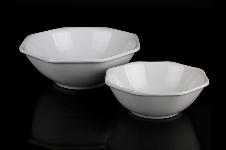 Melamine Porcelain-like Melamine Tableware Octagonal Bowl