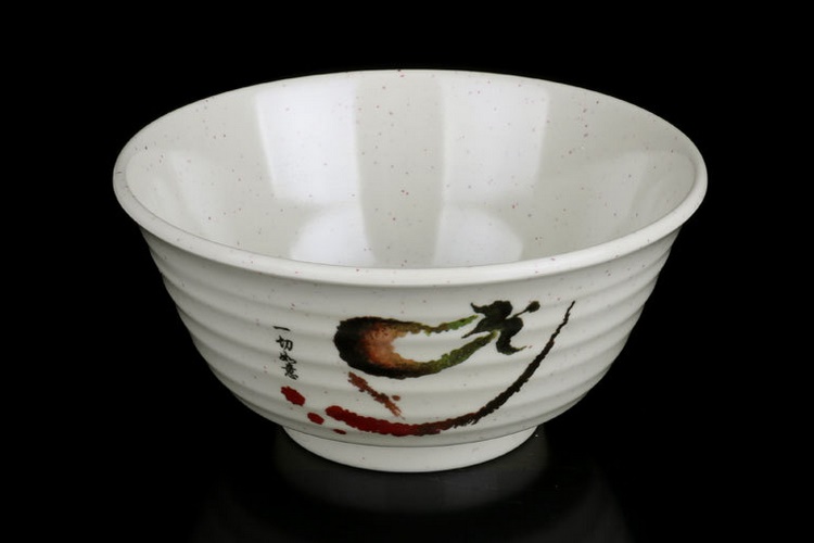 A5 Melamine Scientific Porcelain Round Bowl Rice Bowl Congee Bowl