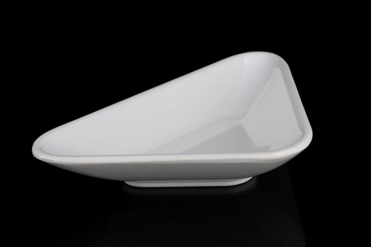 Melamine Porcelain-like Melamine Tableware Triangular Seasoning Sauce Snack Plate