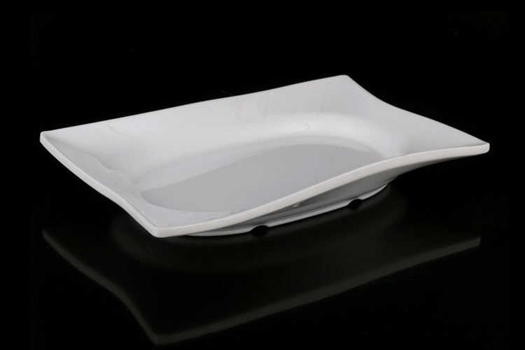 密胺仿瓷 美耐皿餐具创意长方形菜盘