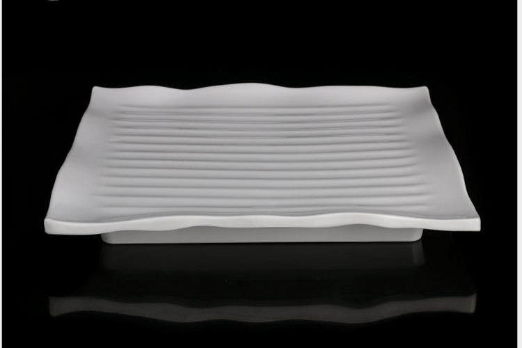 Melamine Scientific Porcelain Melamine Tableware Square-shaped Sushi Dish Thickened