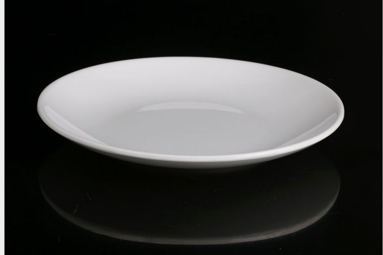 A5 Melamine Scientific Porcelain Ceramic-imitated Plate Shallow-style Plate Fried Noodle Plate Western-style fast food Plate