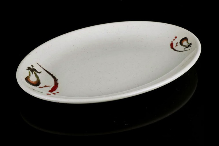 Melamine Scientific Porcelain Melamine Tableware Waist Plate Waist-dish