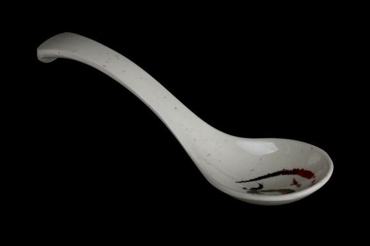 Melamine Porcelain-like Melamine Tableware Hooked Spoon