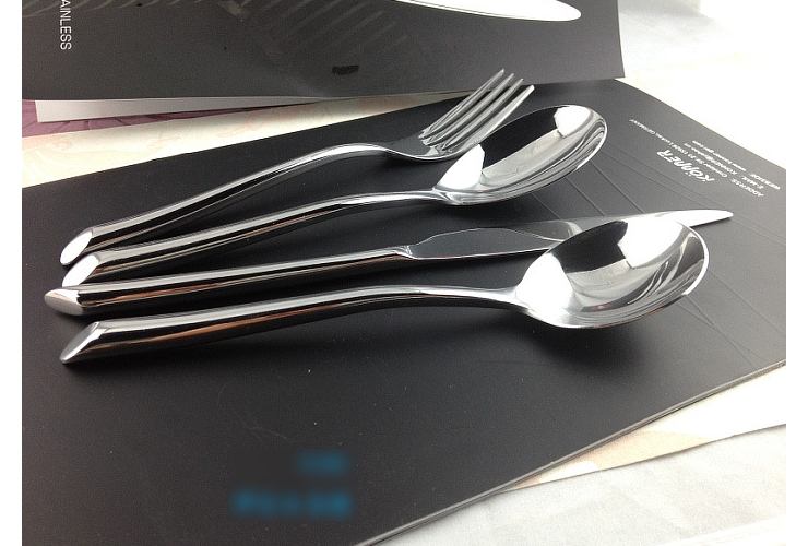 M1455 JOMU Hotel Home Restaurant Use 430 Stainless Steel Steak Knife Fork Spoon Full Sets