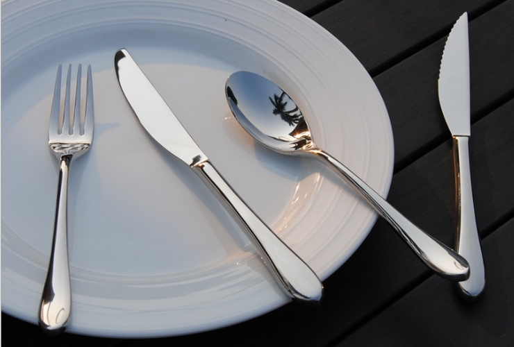 M006 High-end Stainless Steel Steak Knife Fork Spoon Tableware