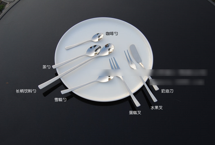 高檔西餐刀叉 無磁不銹鋼刀叉勺子 餐具批發