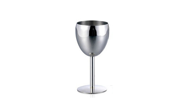 高級時尚不銹鋼金屬紅酒杯 高腳杯 葡萄酒杯