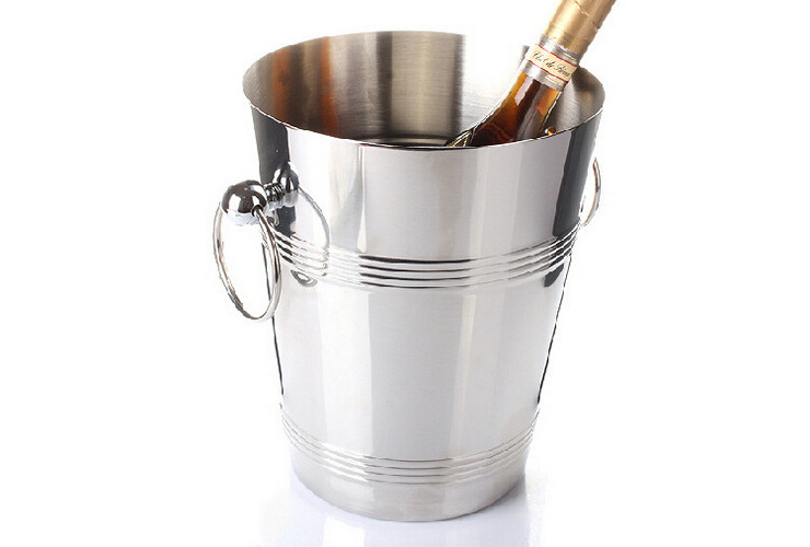 Stainless Steel Luxury Ice Bucket Wine Bottle Bucket 5L