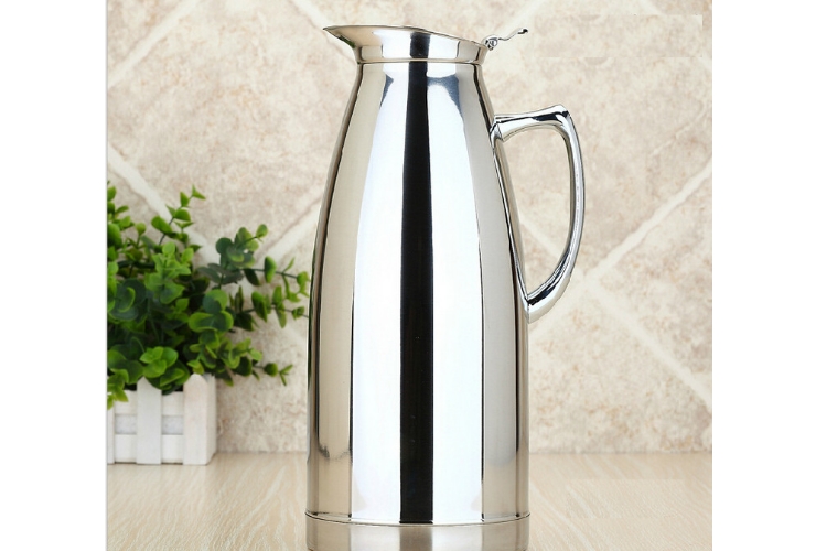 不锈钢双层真空豆浆咖啡壶 真空保冷保热两用水壶