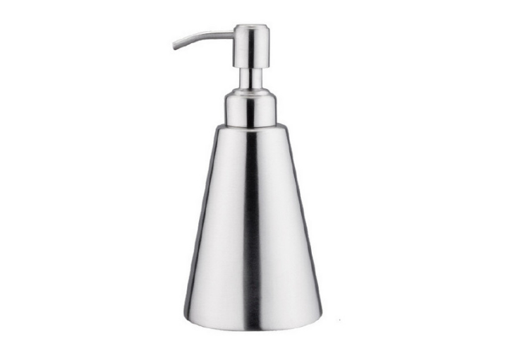304不銹鋼錐形乳液器 洗手間洗手液瓶 350ML