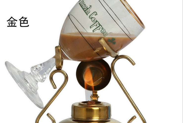 优质爱尔兰咖啡杯 金属咖啡杯架 高脚咖啡杯带烤架咖啡店用品