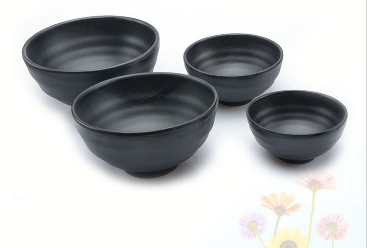A5 Melamine Ceremic-like Tableware Japan Korea-style Round Bowl Soup Bowl
