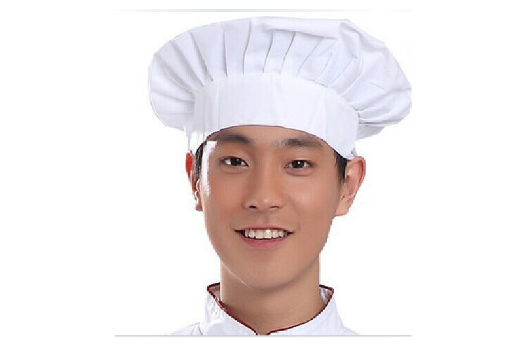 厨师帽 蛋糕店糕点房工作帽 快餐店百搭布帽 厨师蘑菇帽男女