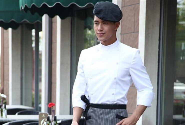 Hotel Restaurant Kitchen Workwear Long-sleeve Chef Cook Uniform